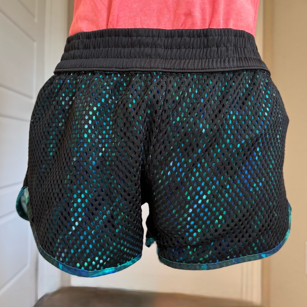 Champion Black and Blue Mesh Athletic Shorts